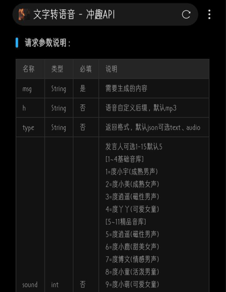 文字转语音API接口-带多种声音可选择PHP源码-好易源码网