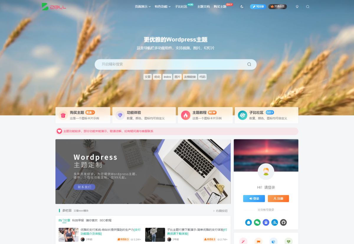 Zibll子比主题V7.1版本源码演示图_03