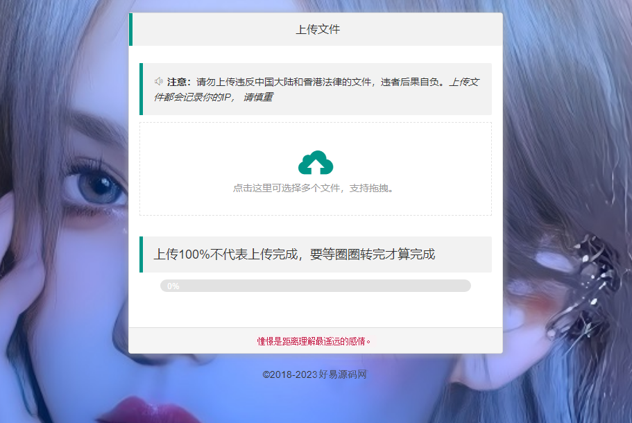 全新临时文件上传存储分享系统 临时文件网盘系统源码-好易源码网