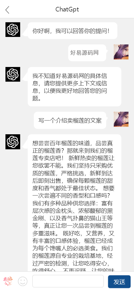 全新简易ChatGPT手机端源码-使用ChatGPT3.5版本/实测可用-好易源码网