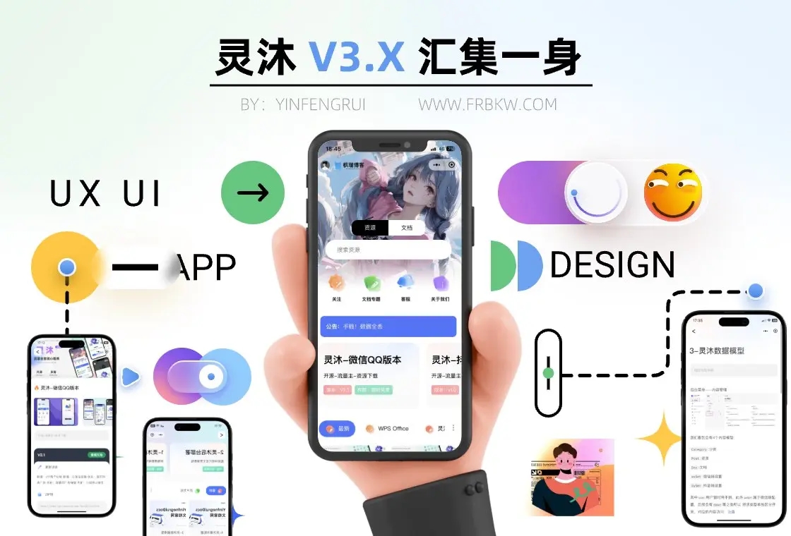灵沐V3.01微信资源类小程序源码 Doc文档模式 Docs和资源关联以及广告位-好易源码网