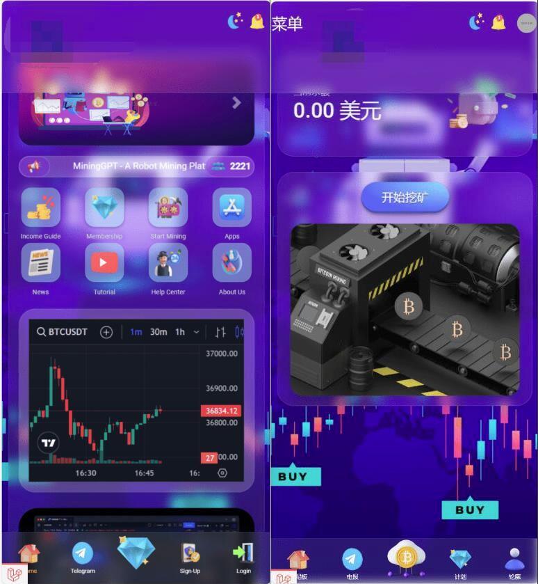 海外理财投资程序源码_GPT机器人挖矿平台源码_海外挖矿平台源码-前后端都是英文-好易源码网