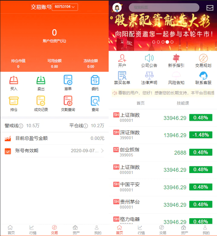 大彩股票配资源码 股票交易系统源码-好易源码网