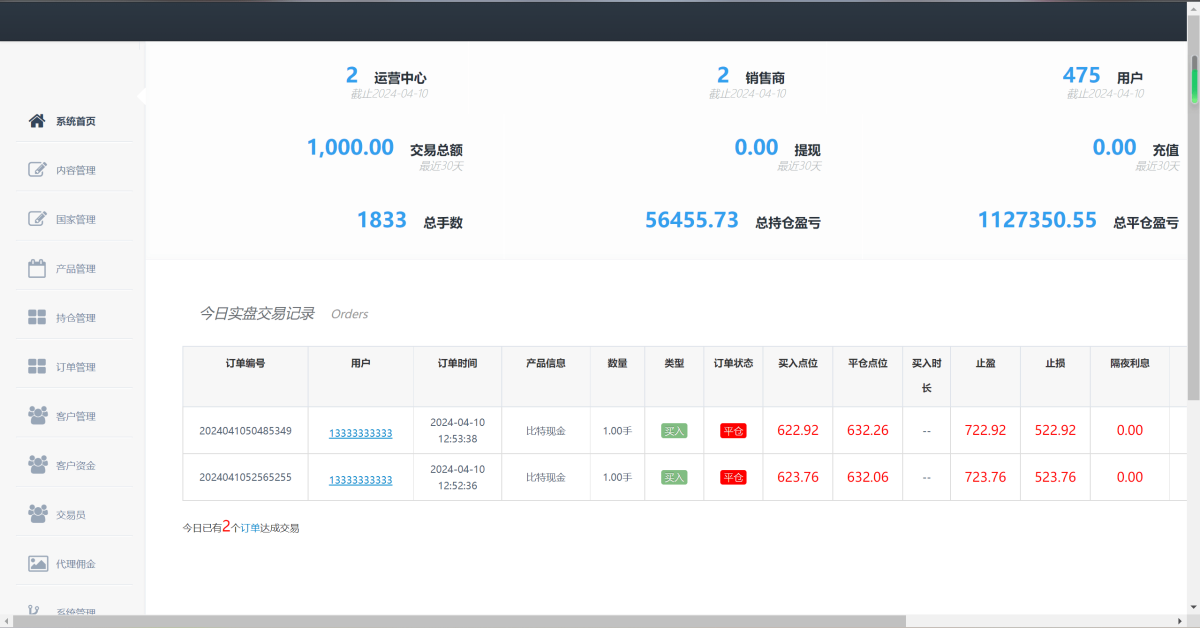 港交易双位盘系统演示图_07