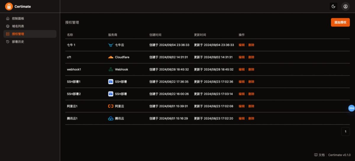 SSL证书管理系统源码演示图_03