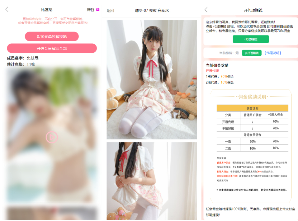 写真图片打赏系统源码演示图_02