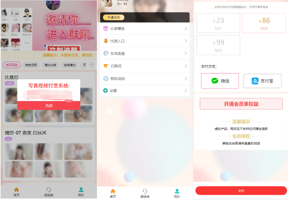 写真图片打赏系统源码演示图_03