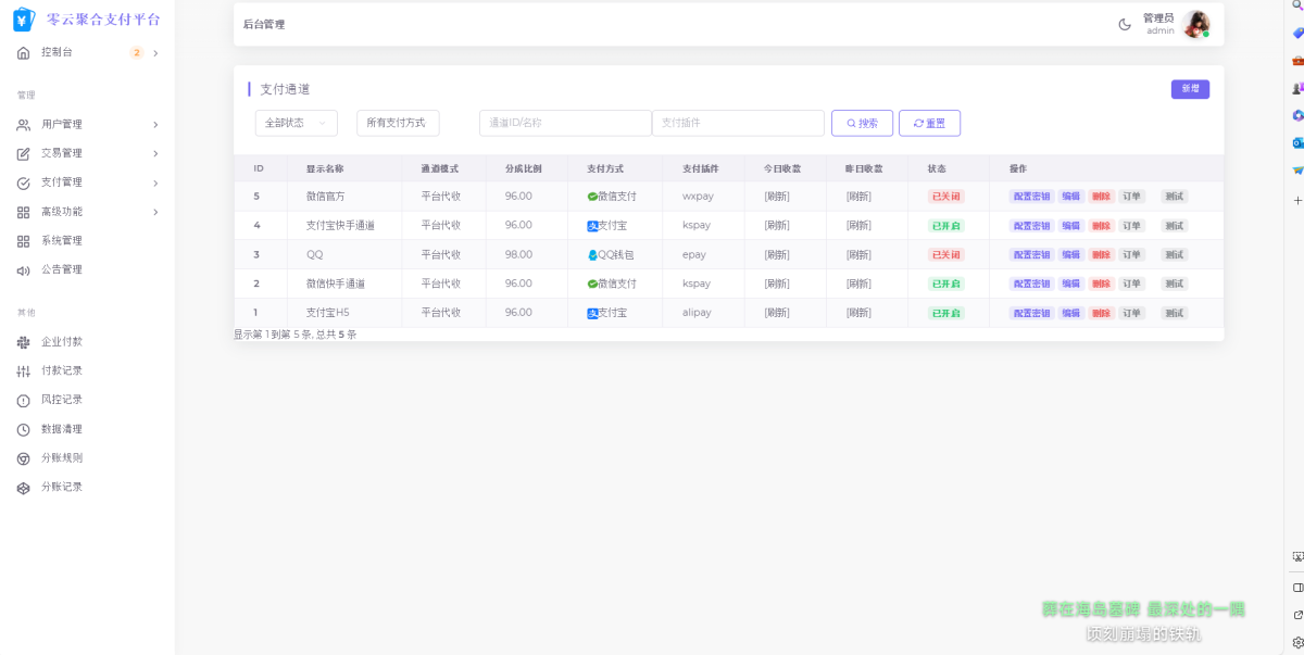 易支付系统源码演示图_04