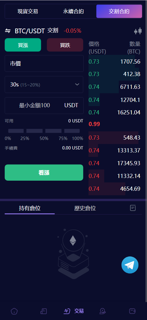 Vexus虚拟货币交易所源码手机端测试图_05