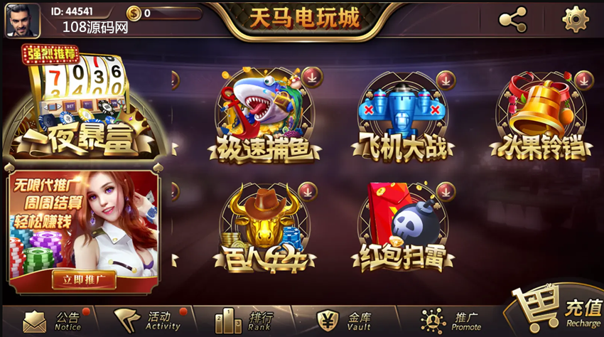 一夜暴富天马电玩棋牌娱乐-演示图_03