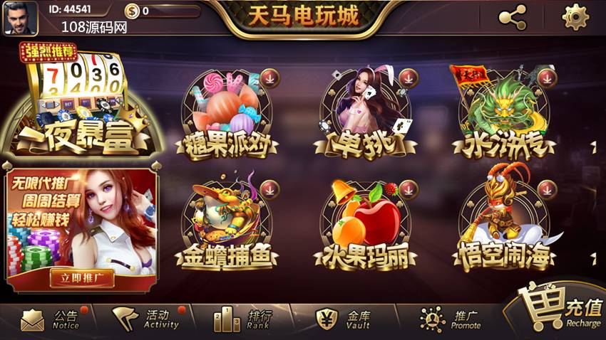 一夜暴富天马电玩棋牌娱乐-演示图_04