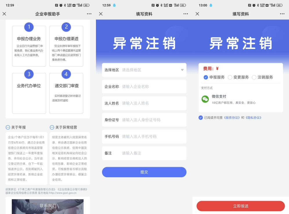 工商年报申报系统源码演示图_02