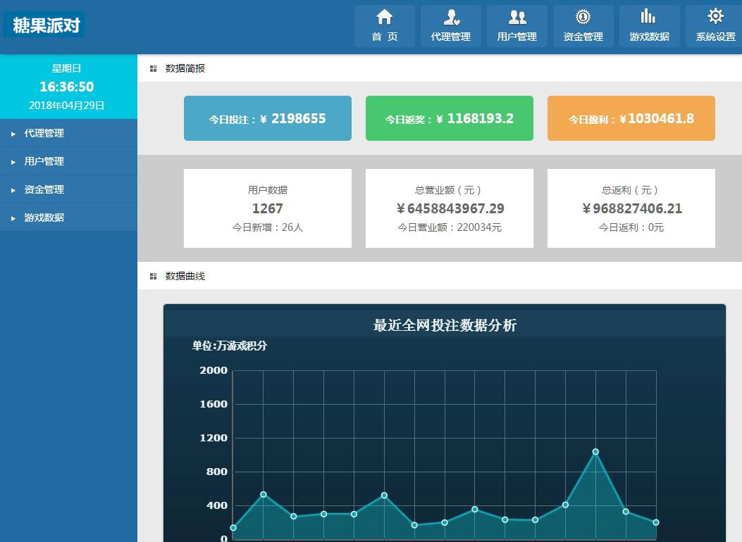 糖果派对H5棋牌源码演示图_02