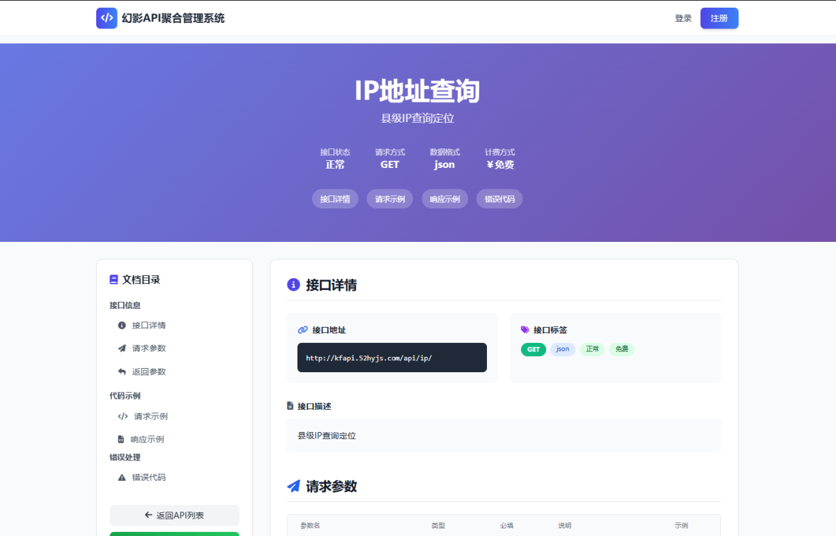 幻影API聚合管理系统演示图_02
