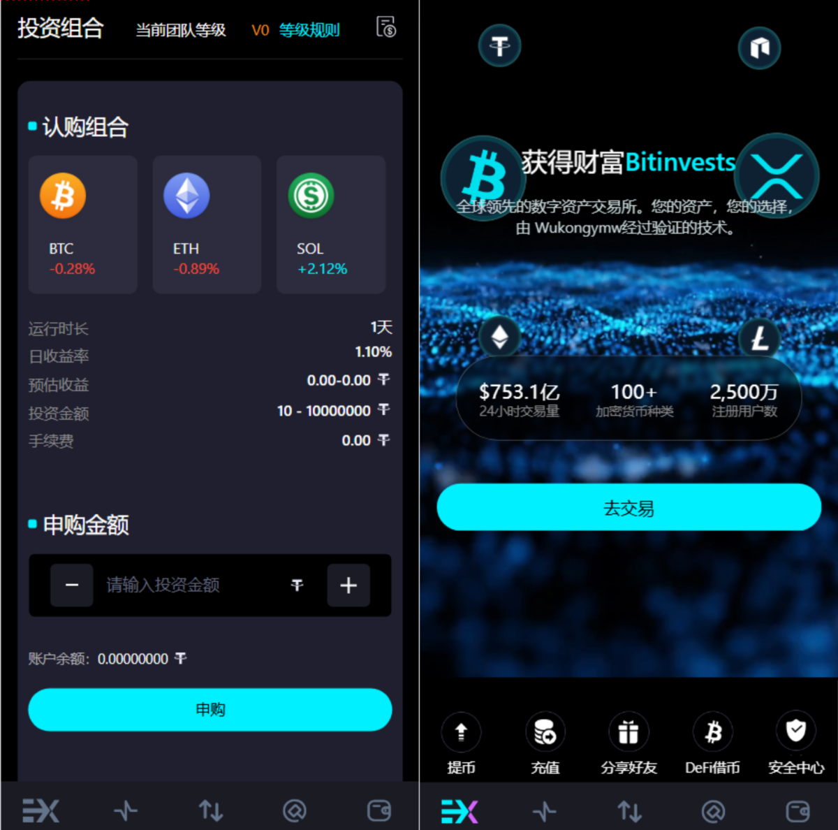 10国语言区块链交易所源码 Bitinvests多语言交易所源码-后端PHP+前端vue纯源码-好易源码网
