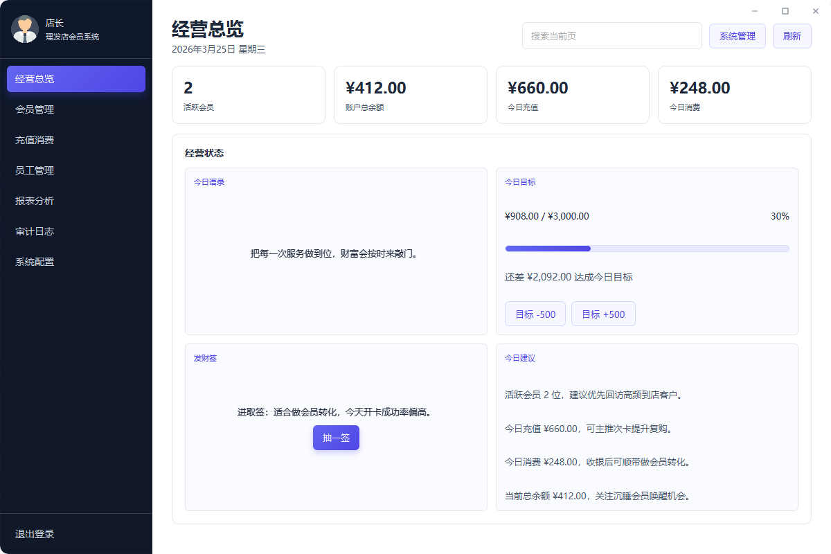 美容美发店管理系统源码演示图_05