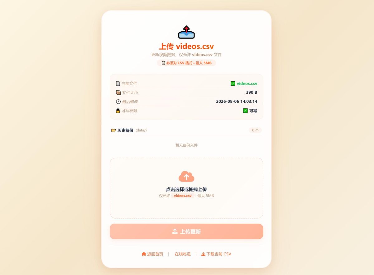 吃瓜主题瀑布流视频源码-测试图_02