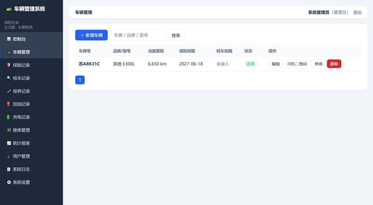 车辆管理系统源码-测试图_02